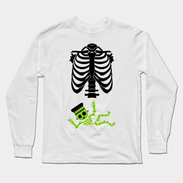 Skeleton Maternity Long Sleeve T-Shirt by the kratingdaeng